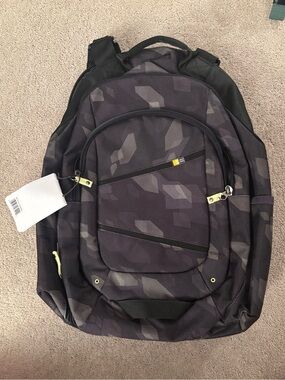 Case Logic Laptop Backpack Black Gray Computer Travel School Bag NEW Sample